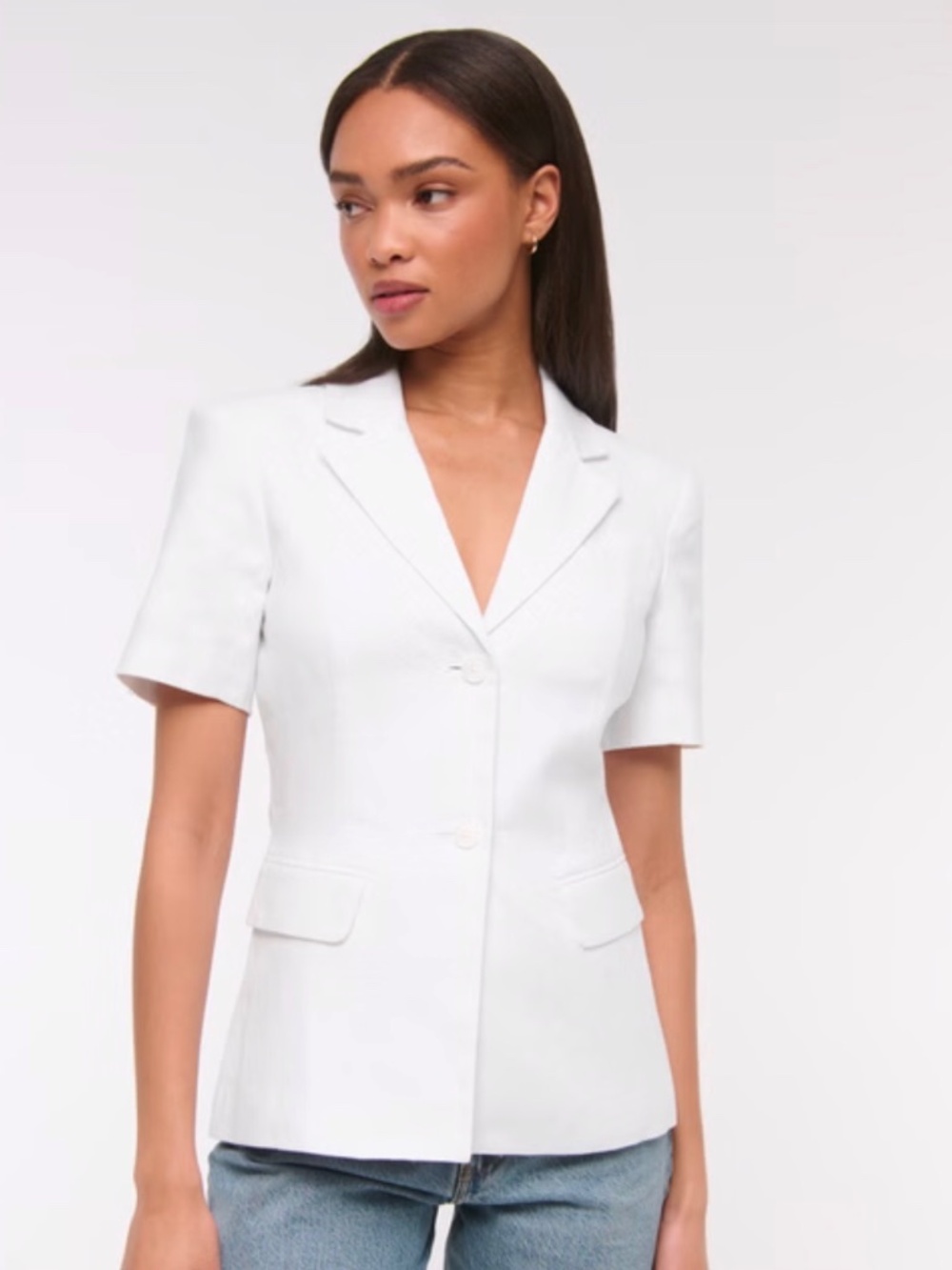 Abercrombie Short Sleeve Linen Blazer